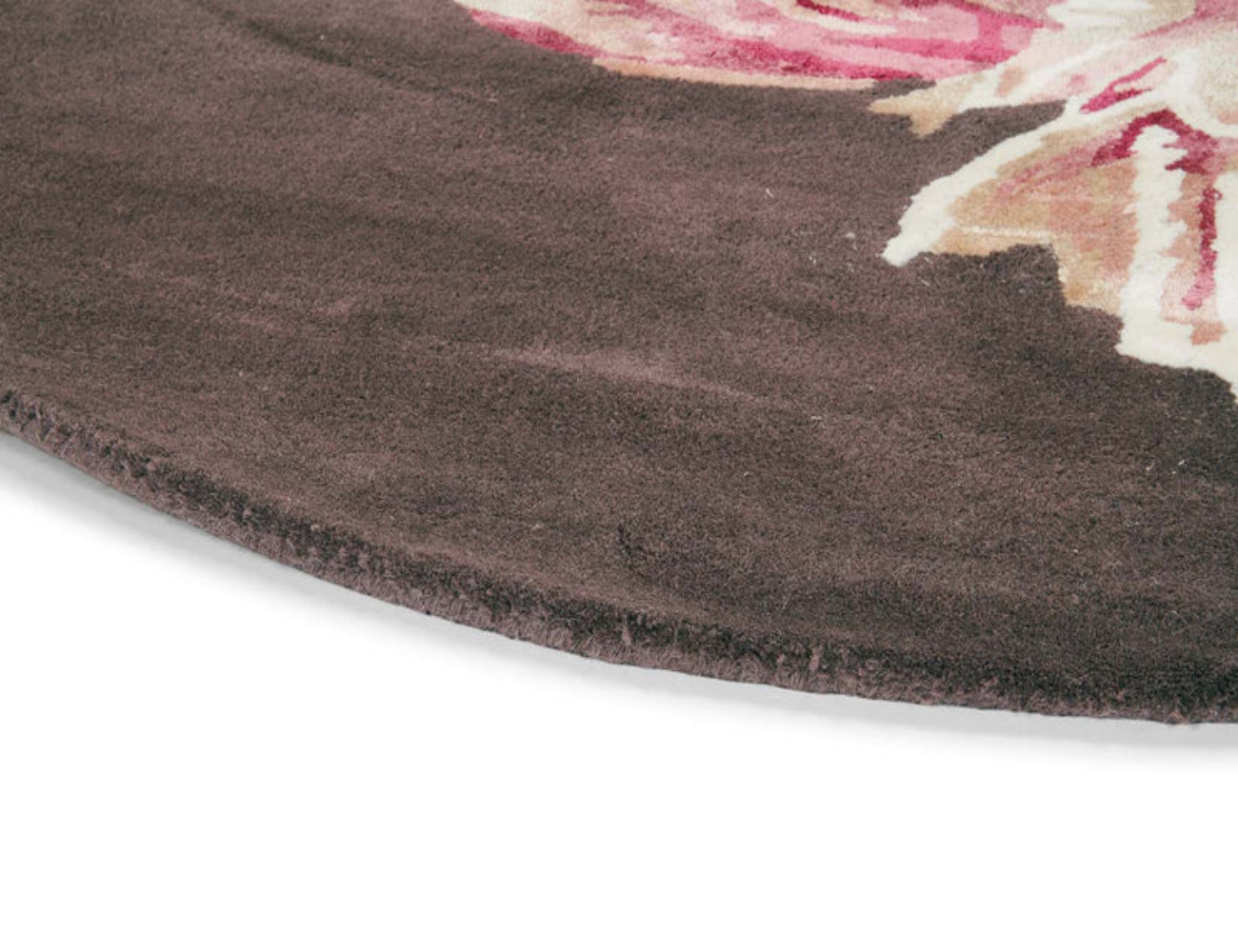 Round carpet Tranquility Aubergine brown