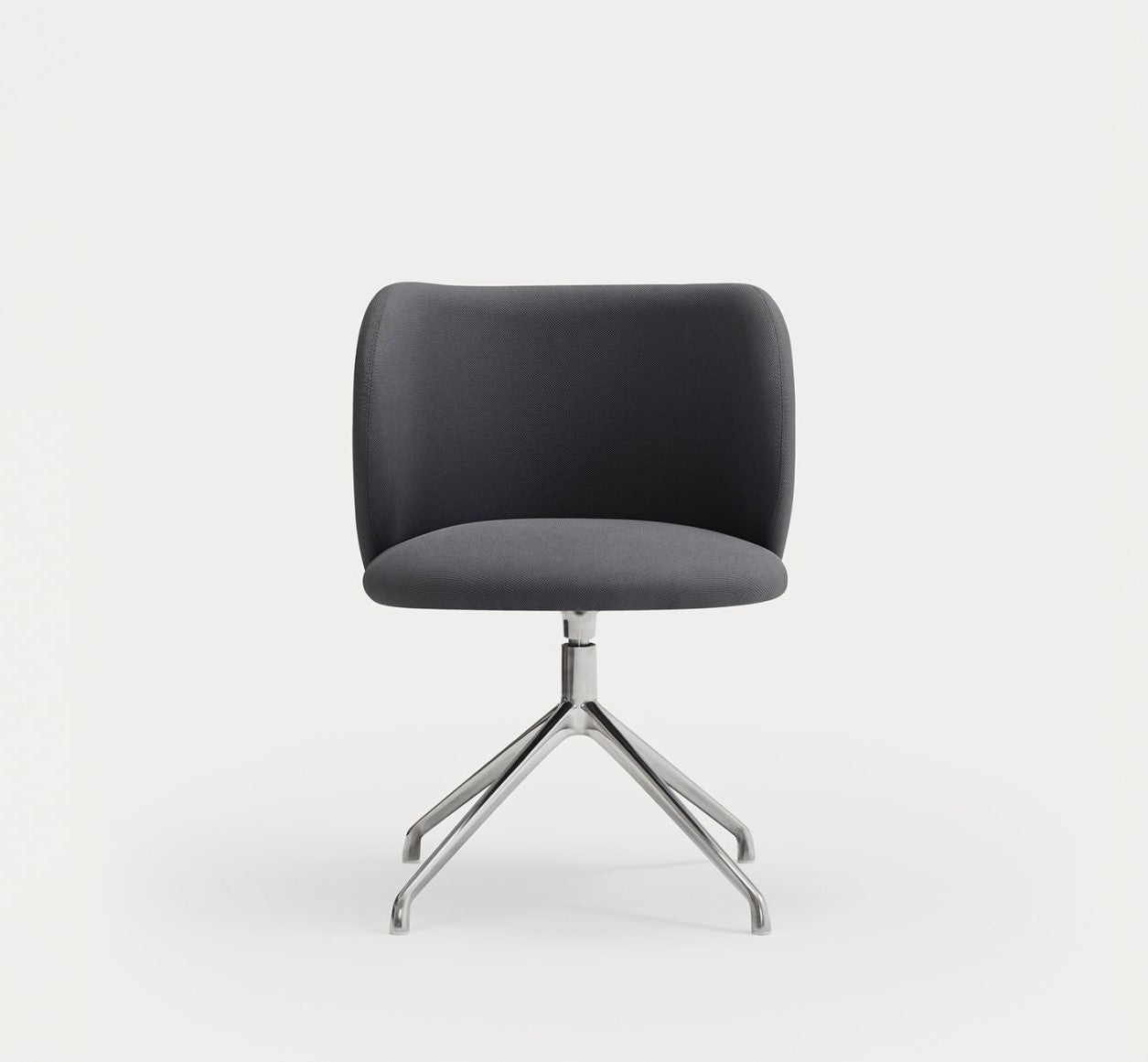 Krzesło obrotowe MOGI ciemnoszary z chromowaną podstawą Teulat    Eye on Design