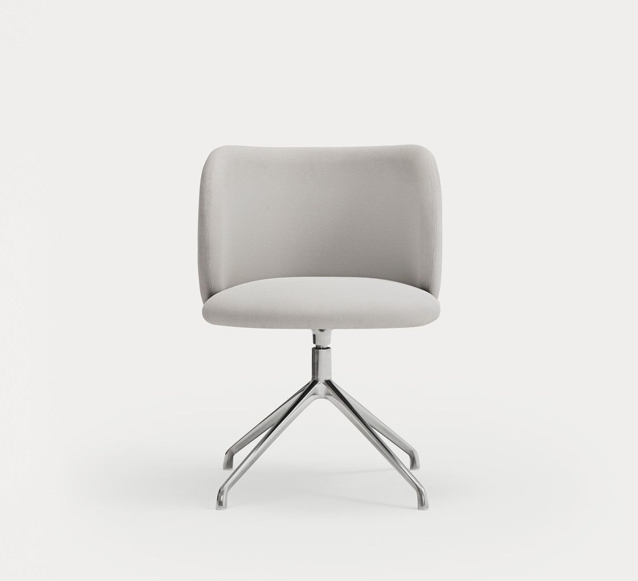 Krzesło obrotowe MOGI jasnoszary z chromowaną podstawą Teulat    Eye on Design