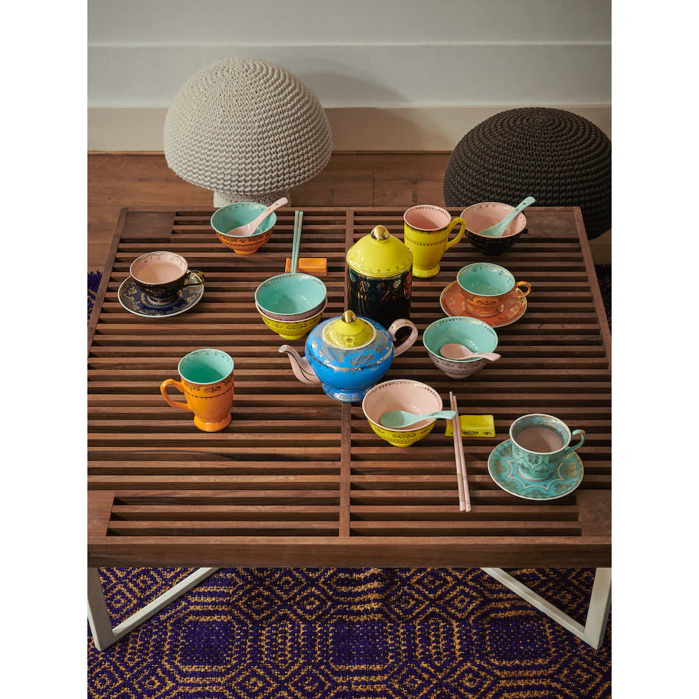 Asiatisches Set GRANDPA bunte Porzellan