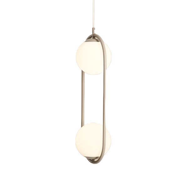 Hängelampe RIVA DUO beige