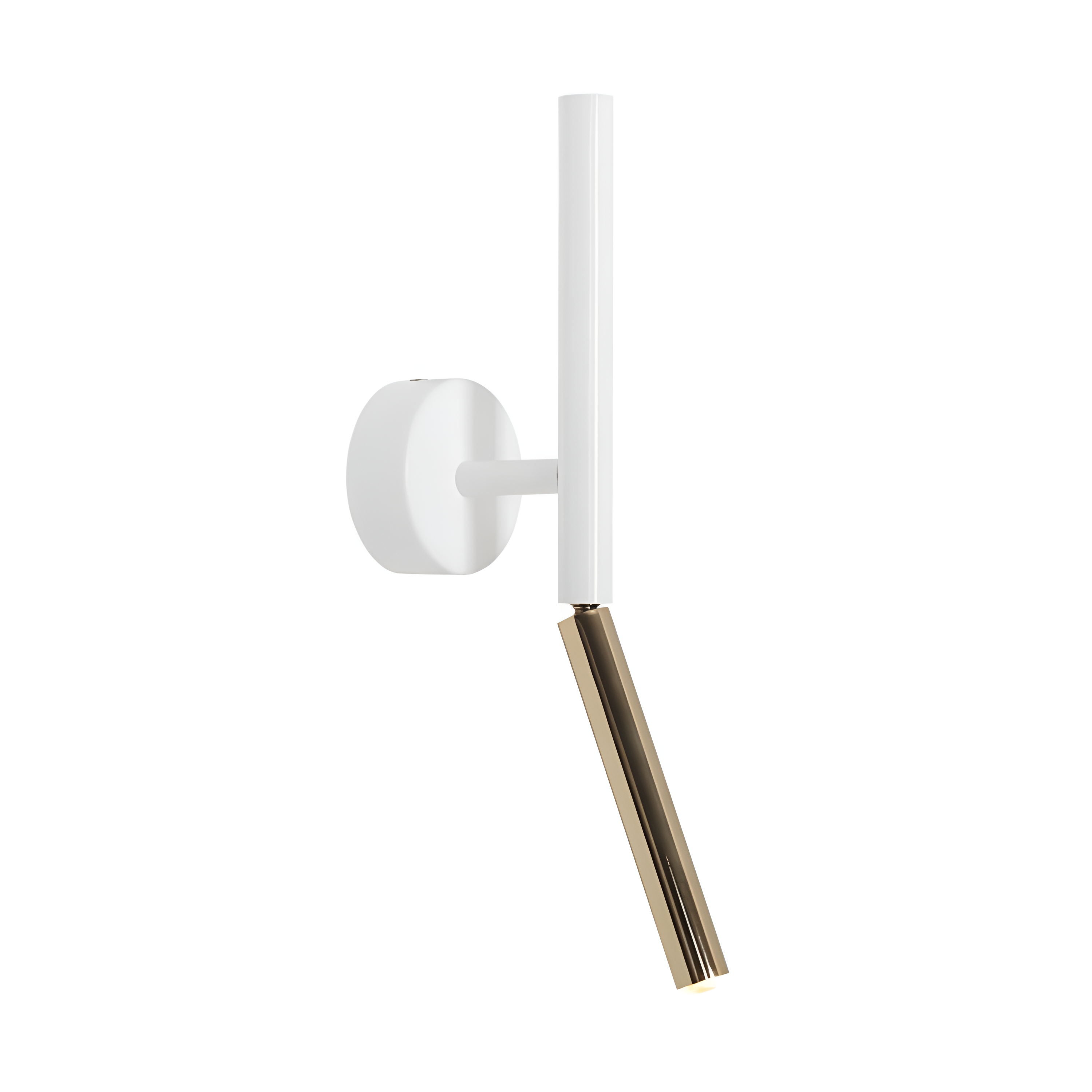 White wall lamp with zloty