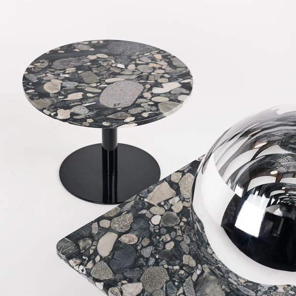 Side table round stone stone marble