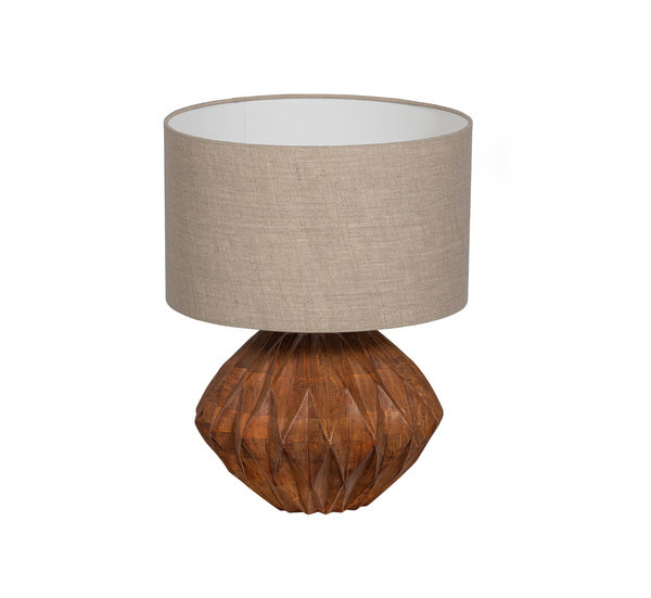 Lampa stołowa TORIN drewno mango Woood Exclusive    Eye on Design