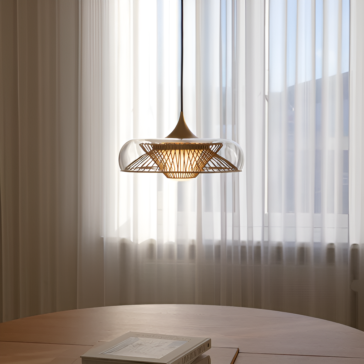 Klosz do lampy wiszącej CHORDIS złoty