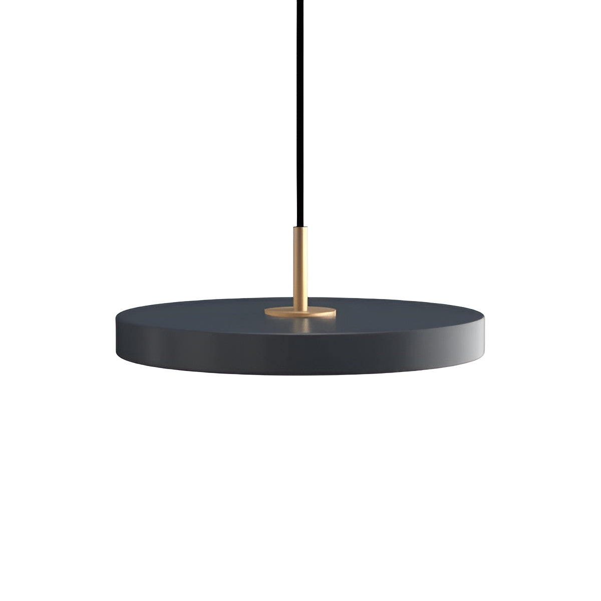 Lampa wisząca ASTERIA PLUS antracytowy ze złotą wstawką