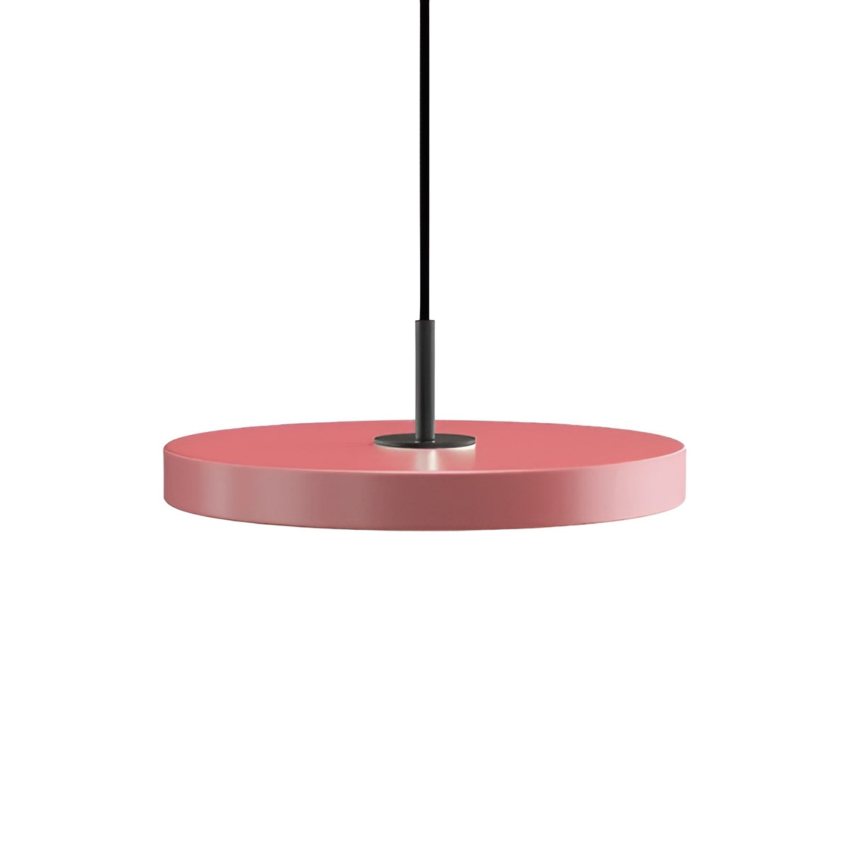 Lampa wisząca ASTERIA PLUS jasnoróżowy z czarną wstawką