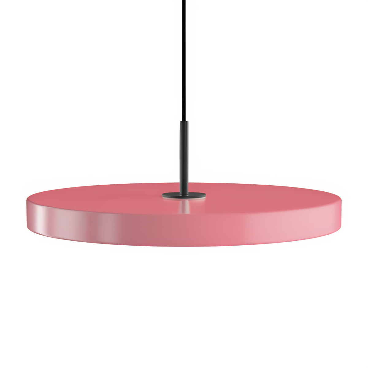 Lampa wisząca ASTERIA PLUS jasnoróżowy z czarną wstawką