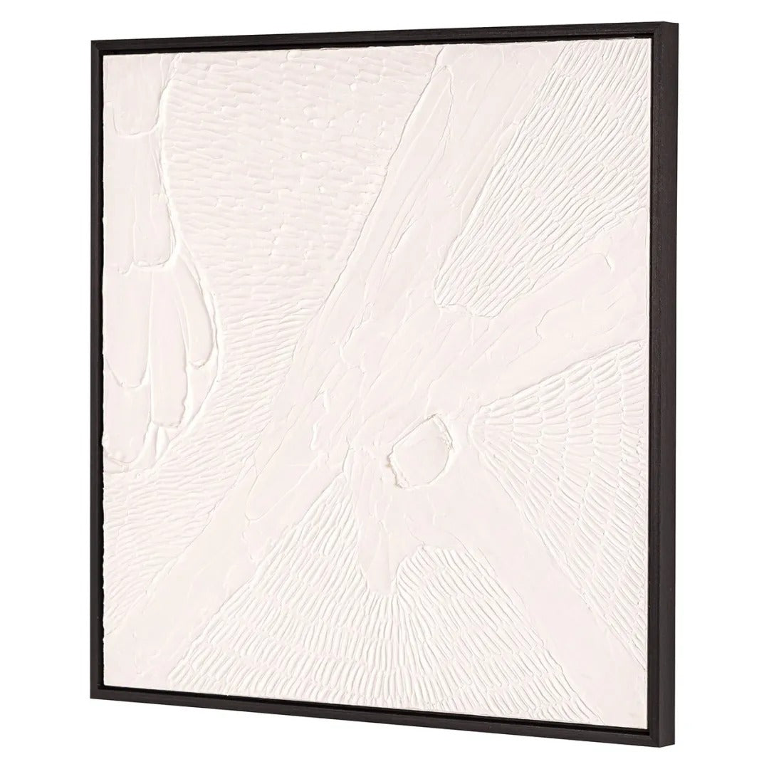 JANEY plaster picture with black frame