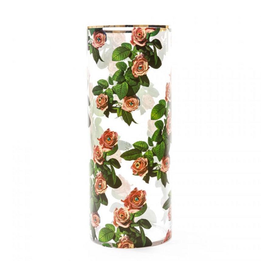 Wazon ROSE CYLINDRICAL szklany Seletti 20x50 cm   Eye on Design