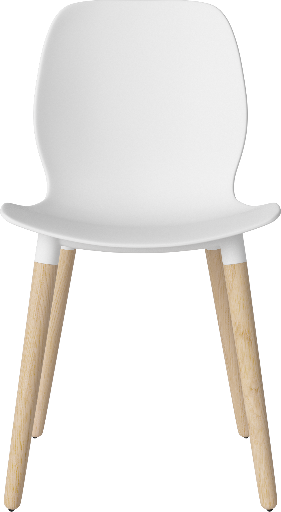 Seed white chair with a whitened base