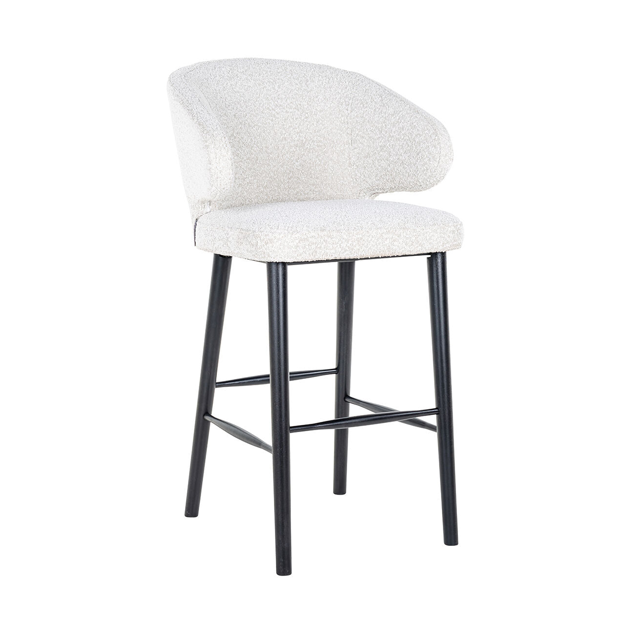 Krzesło barowe INDIGO biały bouclé Richmond Interiors    Eye on Design