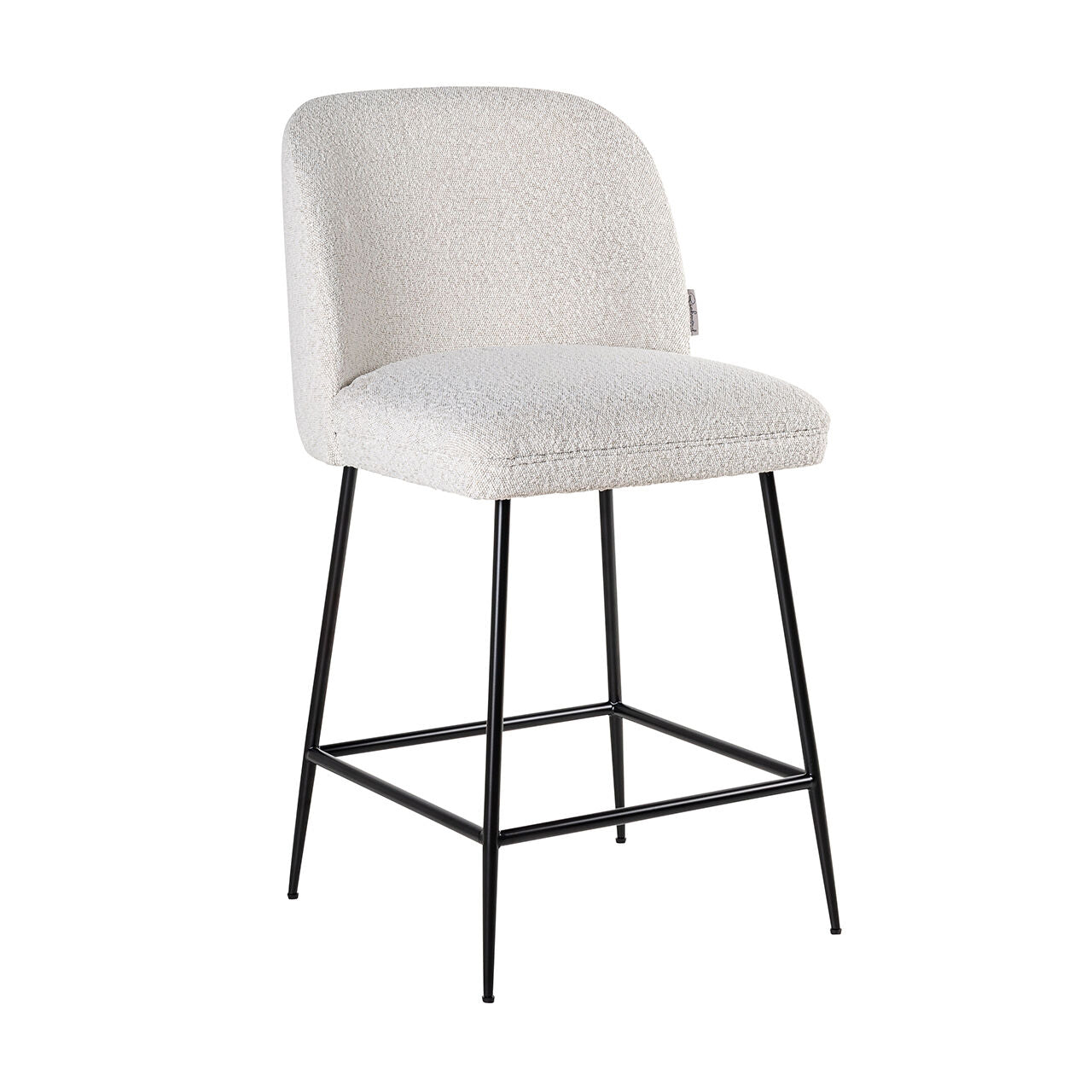 Krzesło barowe PULLITZER biały bouclé Richmond Interiors    Eye on Design