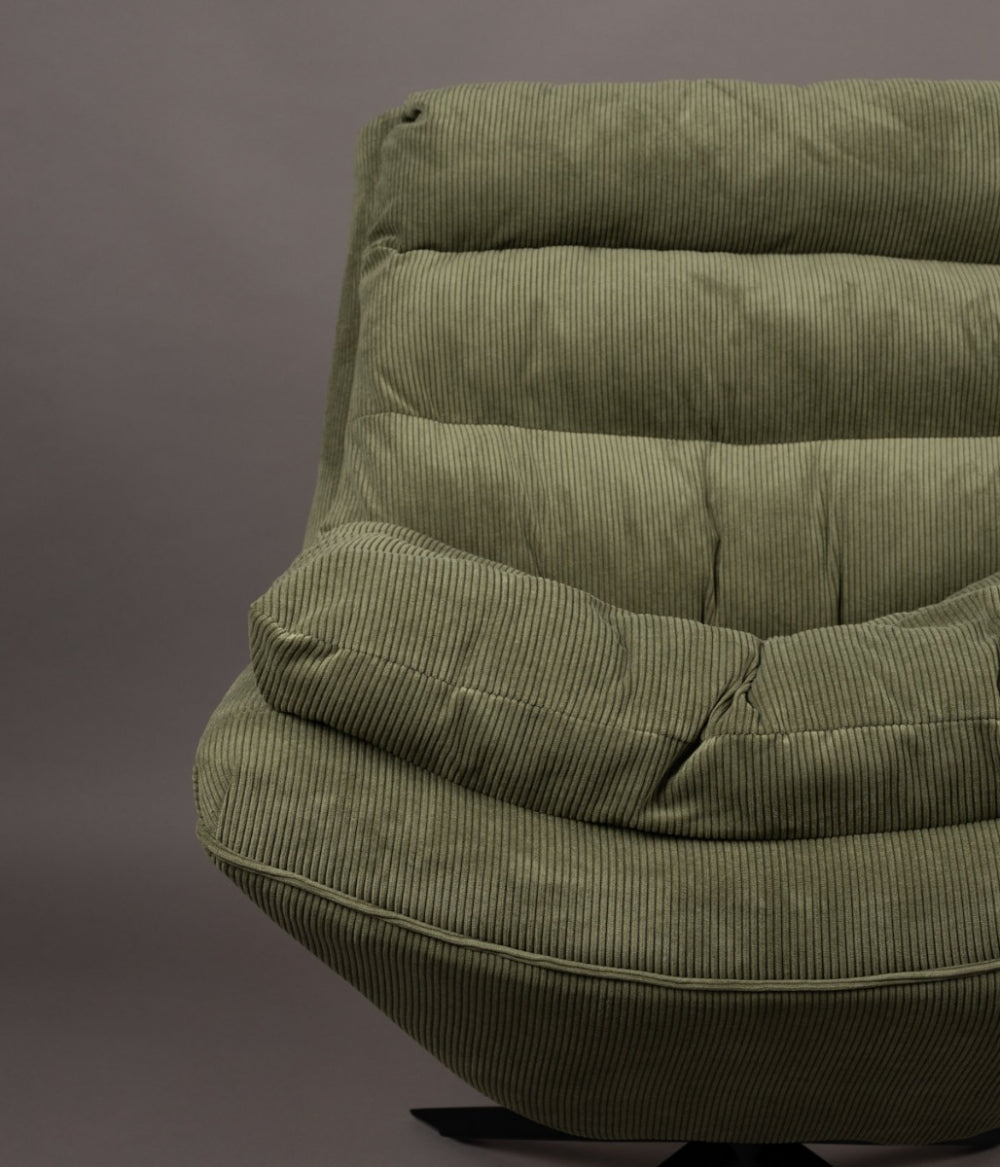 Fotel obrotowy VINCE zielony, Dutchbone, Eye on Design