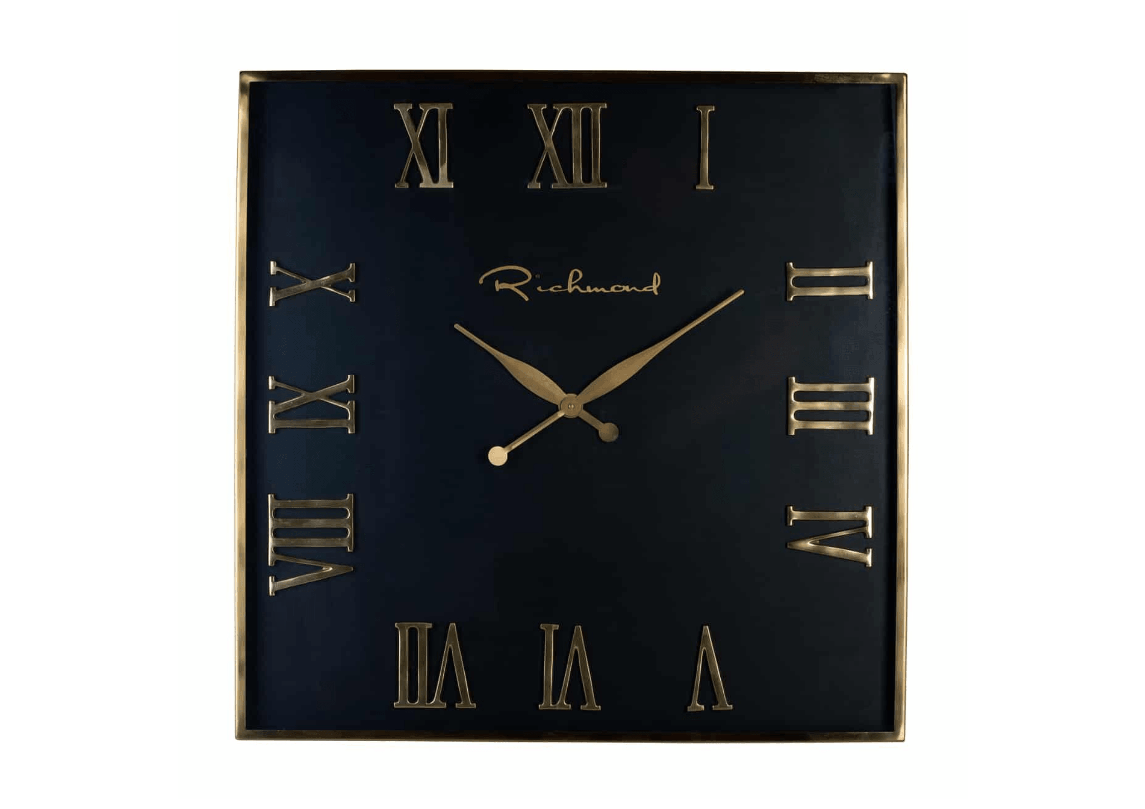 Zegar ścienny DERIAL czarny ze złotym Richmond Interiors    Eye on Design