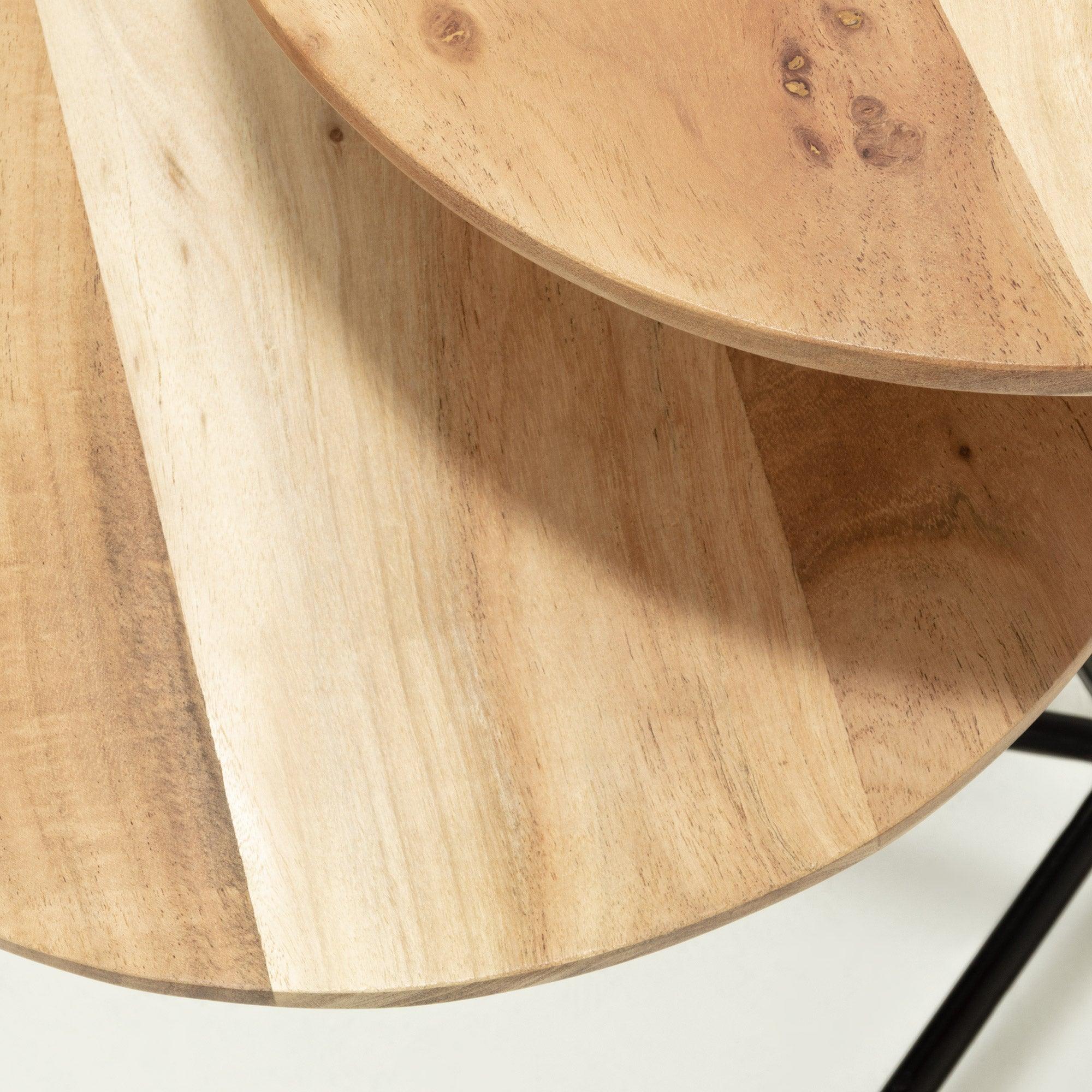 Zestaw stolików bocznych ASHA drewno akacjowe La Forma    Eye on Design