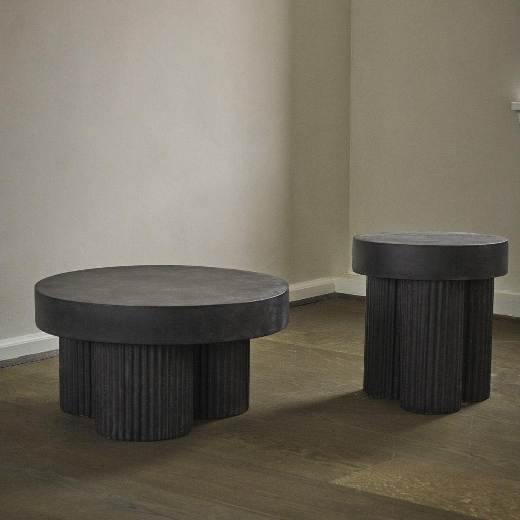 Zestaw stolików GEAR czarny beton NORR11    Eye on Design