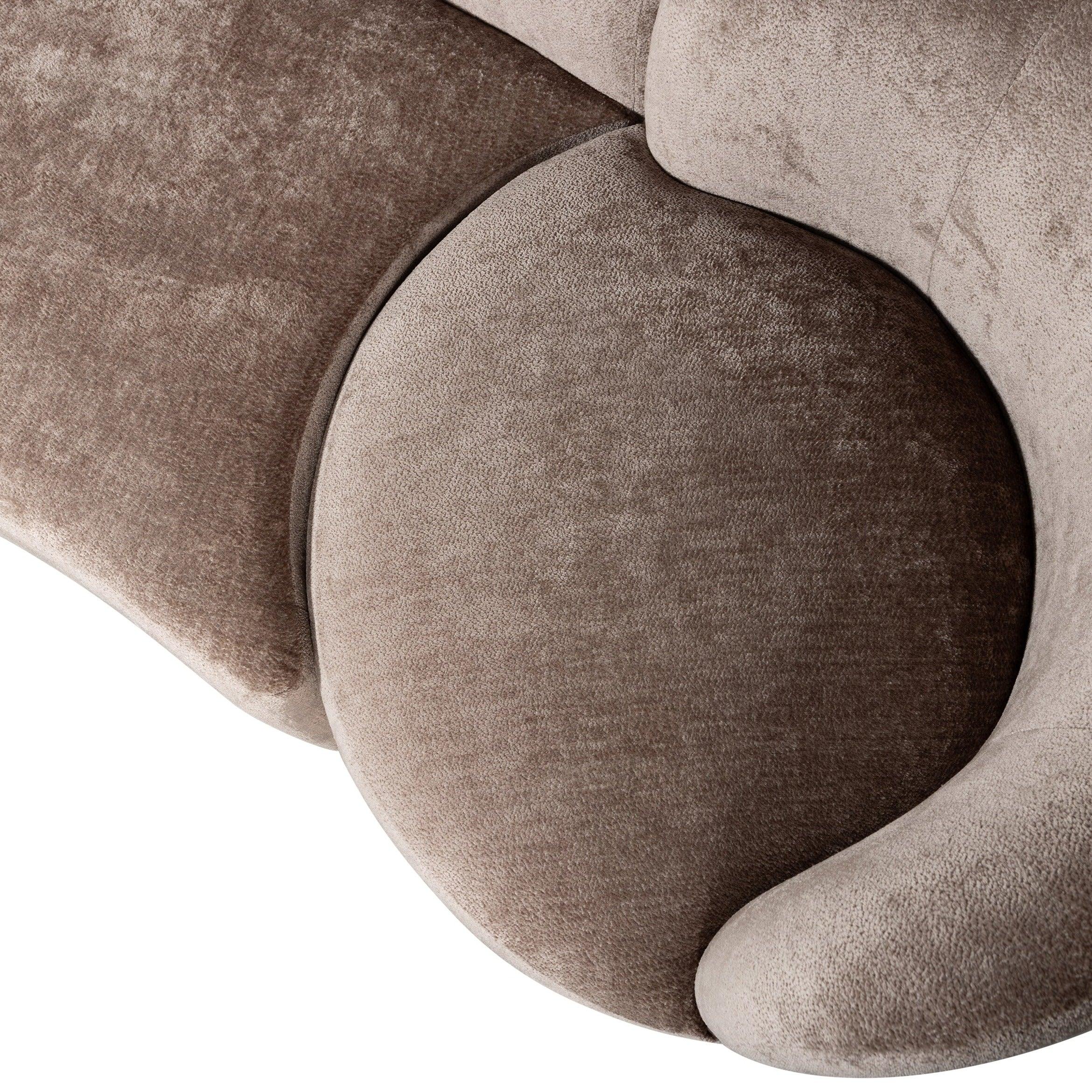 Zestaw wypoczynkowy z fotelem i pufą POPULAR brązowy Be Pure    Eye on Design