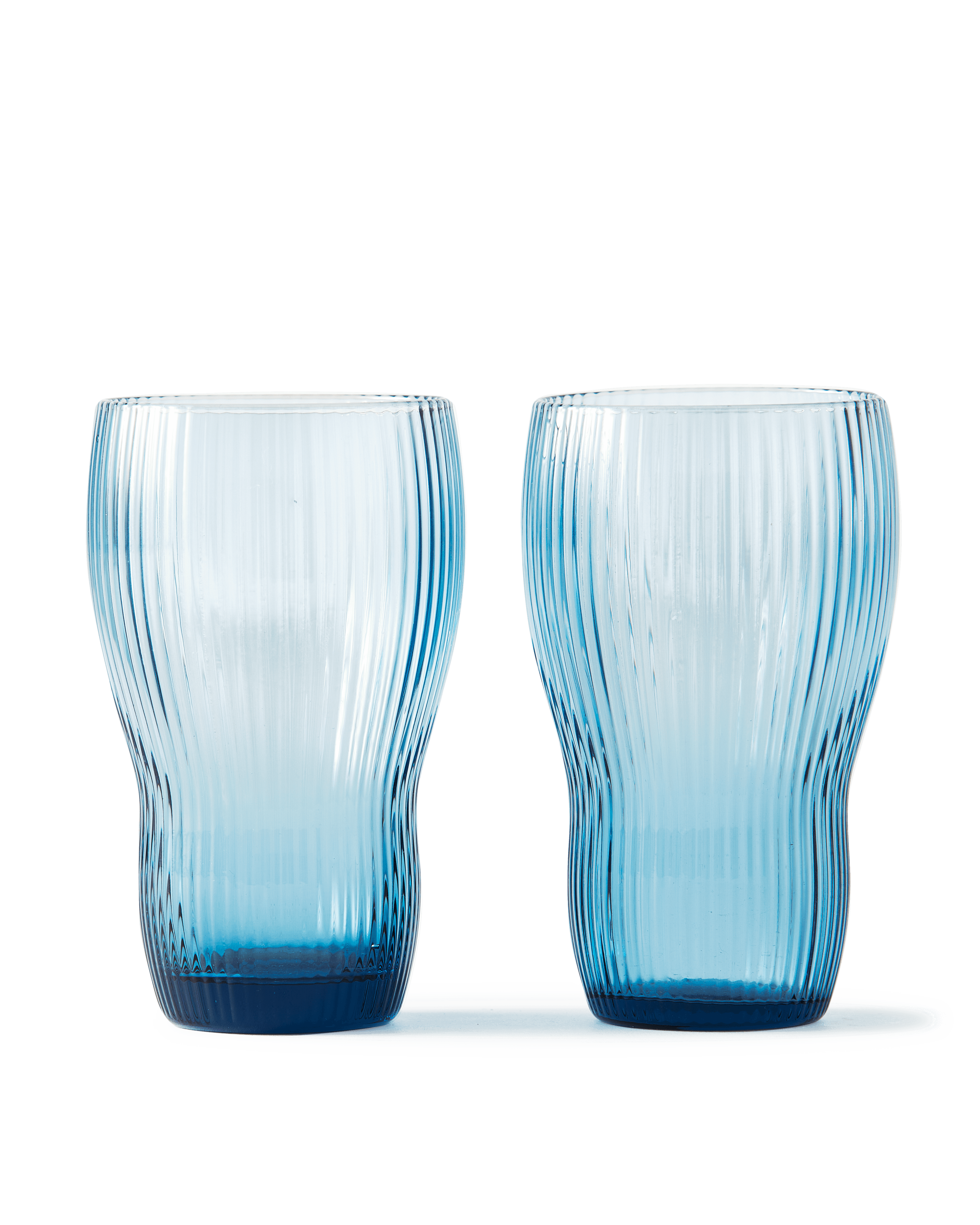 Zestaw wysokich szklanek PUM błękitny Pols Potten    Eye on Design