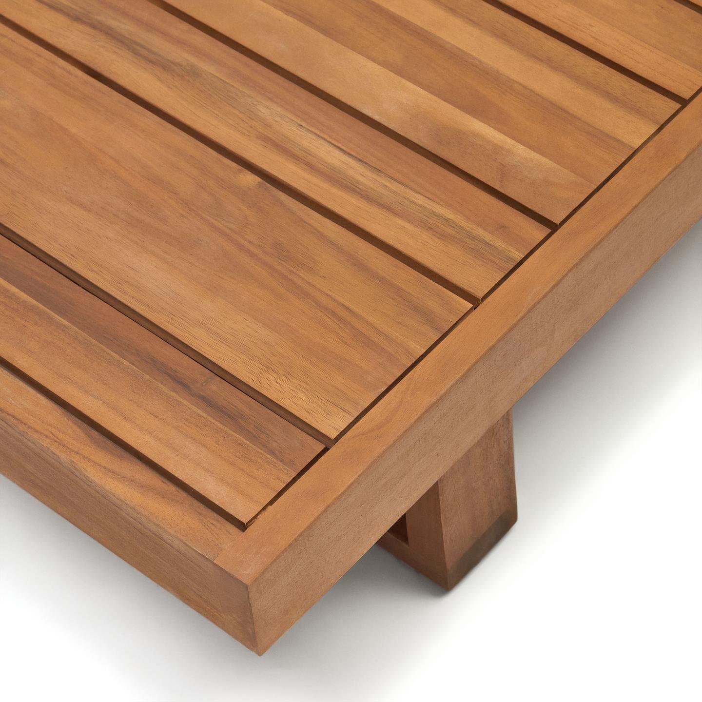 Zestaw zewnętrzny sofa i stolik kawowy RACO lite drewno akacjowe La Forma    Eye on Design