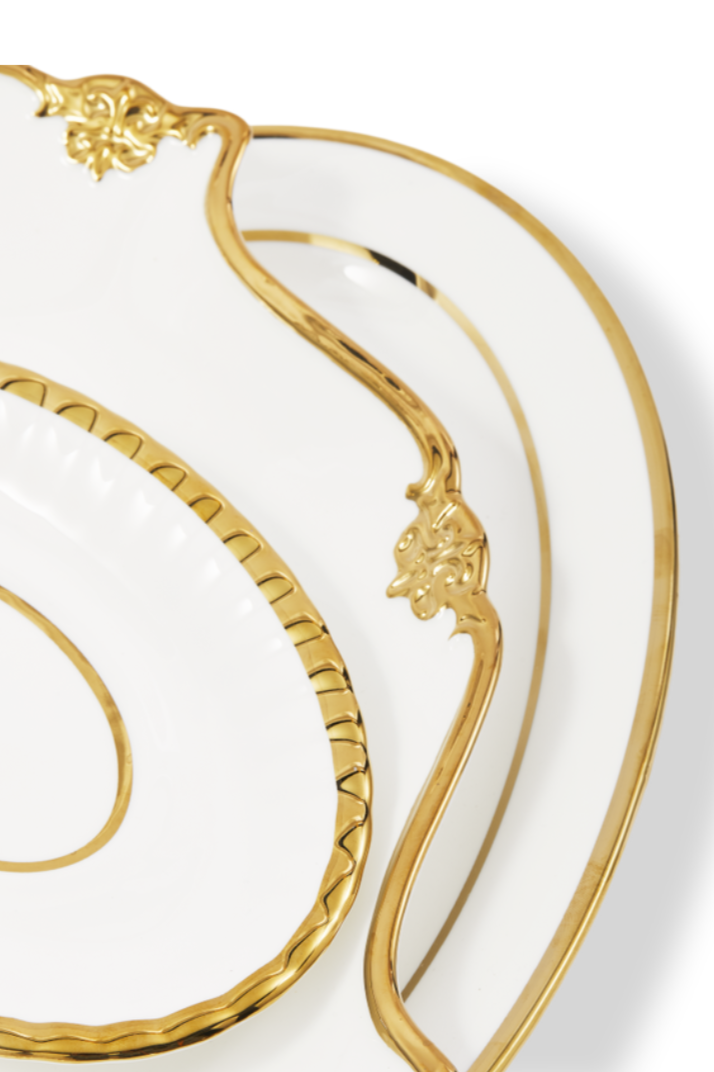 Zestaw do serwowania GOLDEN FINDS porcelana