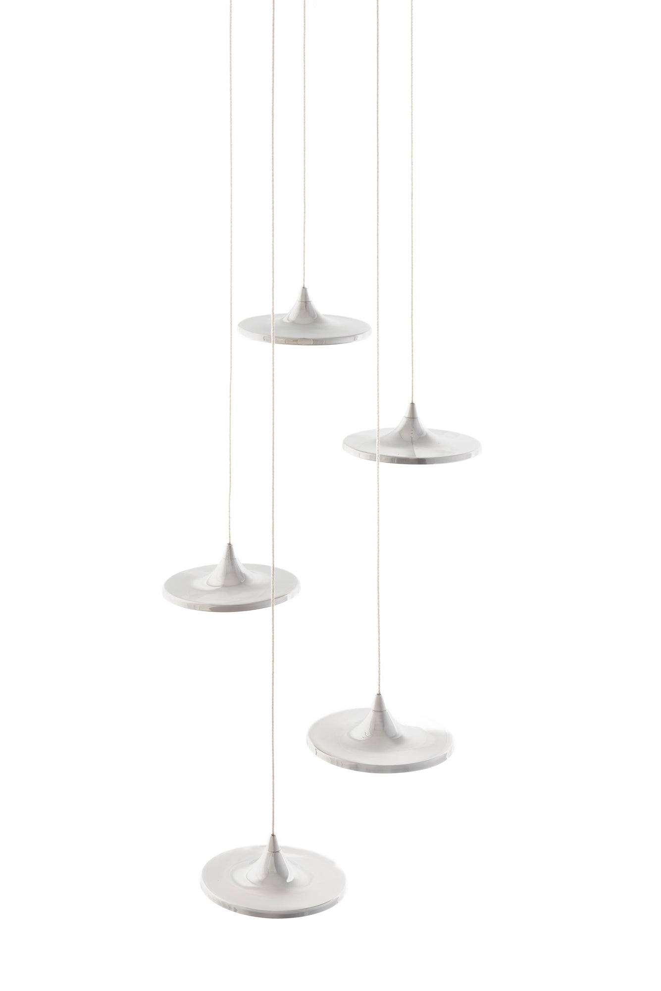 Zestaw lamp wiszących LUNA inox
