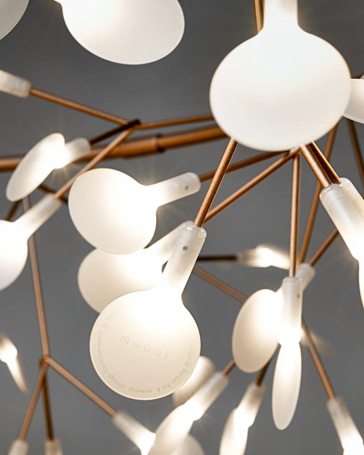 Żyrandol HERACLEUM III LINEAR miedziany Moooi    Eye on Design