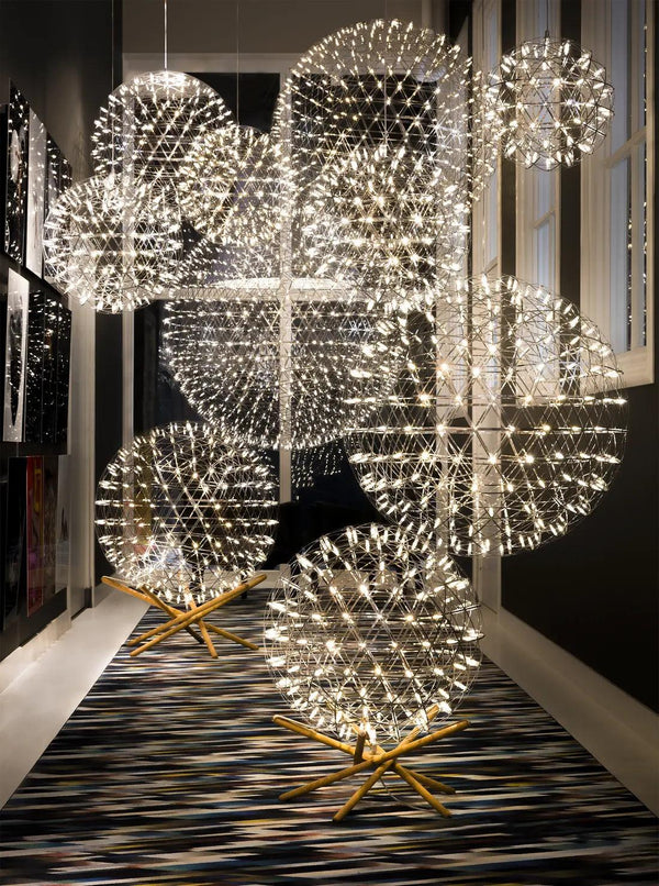 Żyrandol RAIMOND II stal nierdzewna Moooi    Eye on Design