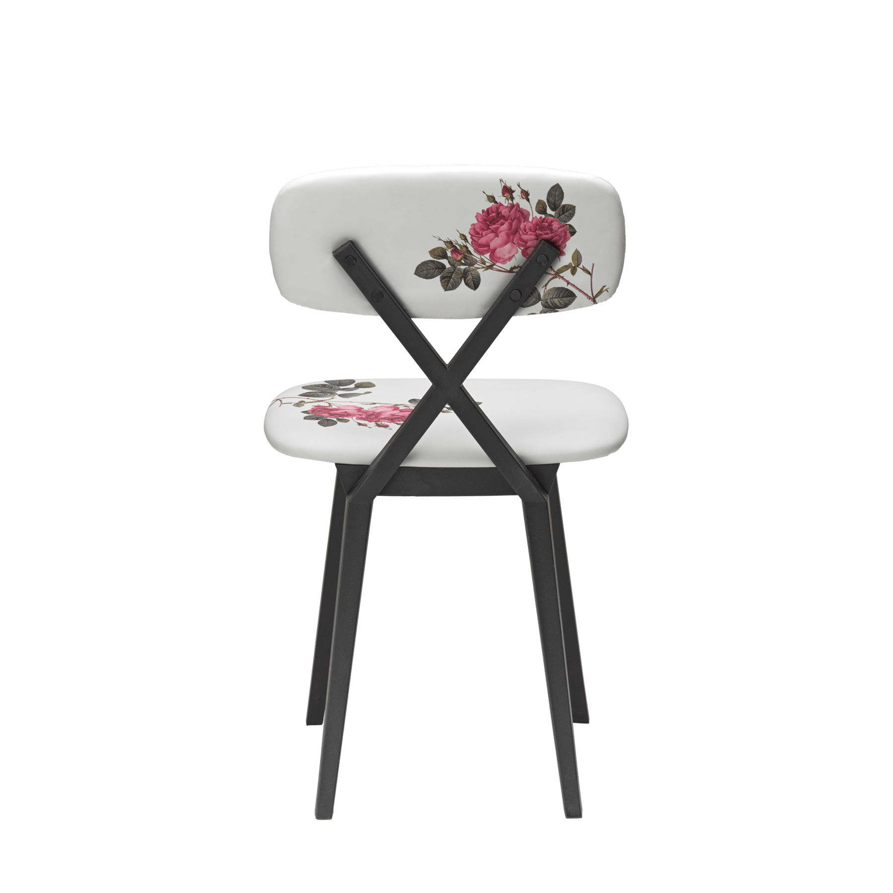 Krzesło X z motywem kwiatowym - 2 sztuki - Eye on Design
