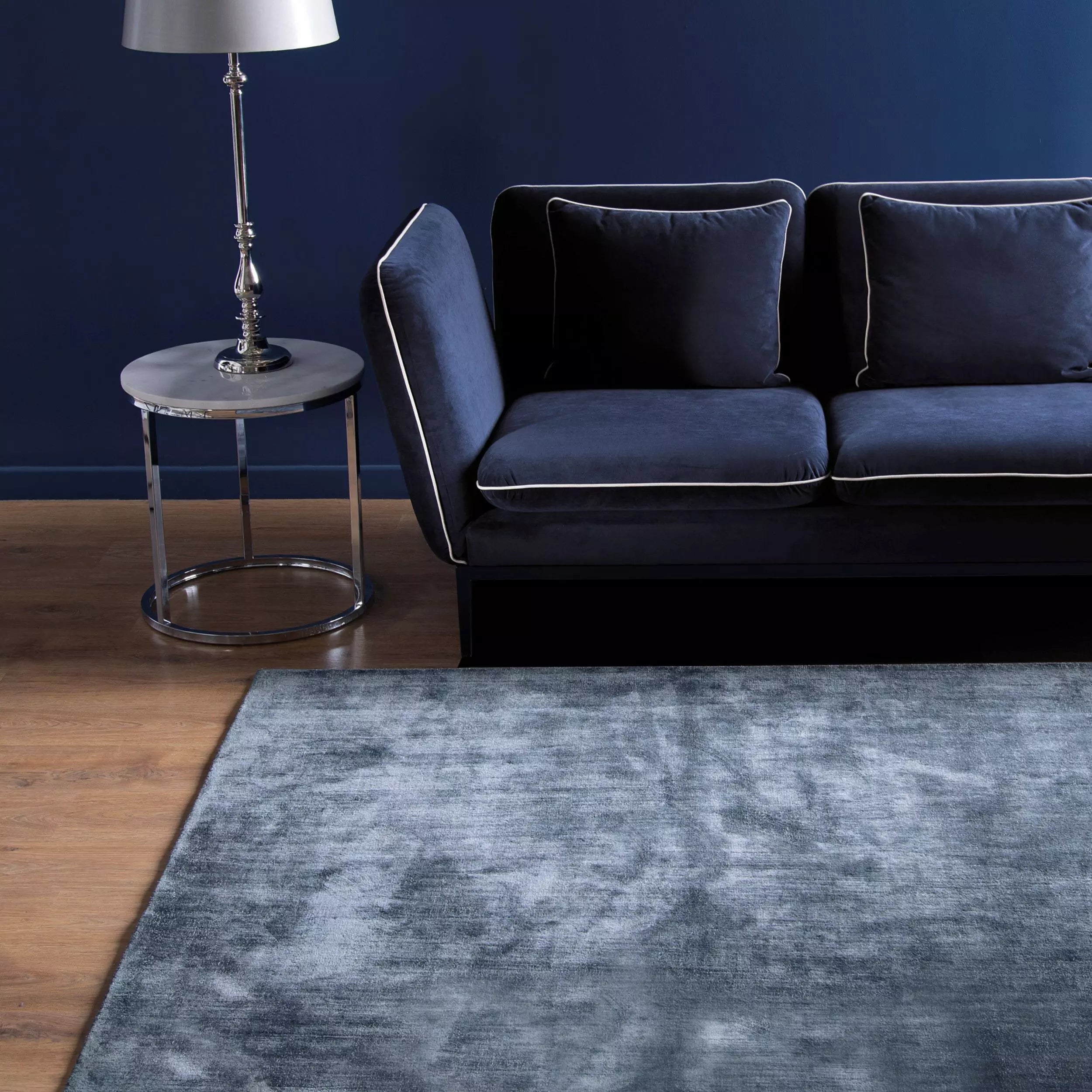 Dywan prostokątny LINEN ciemnoniebieski Carpet Decor    Eye on Design