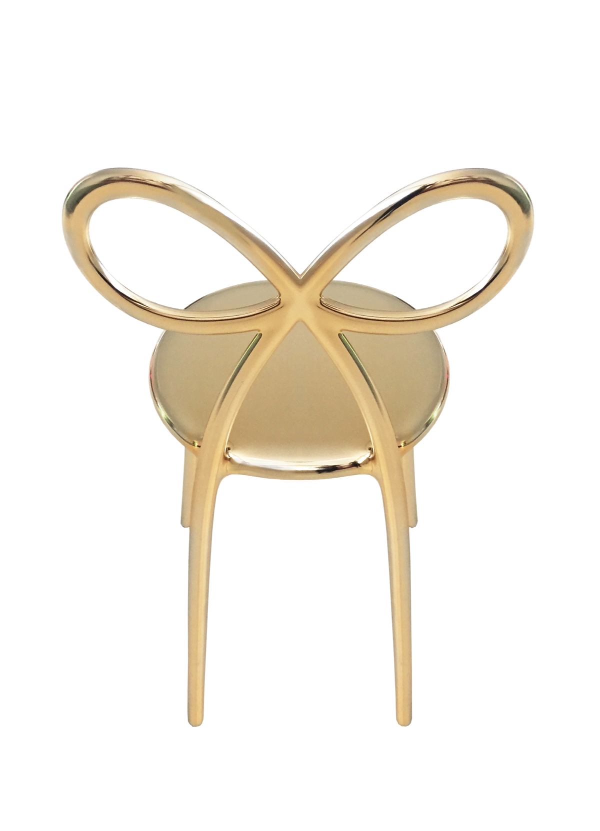 Zestaw 2 krzeseł RIBBON złoty Qeeboo    Eye on Design