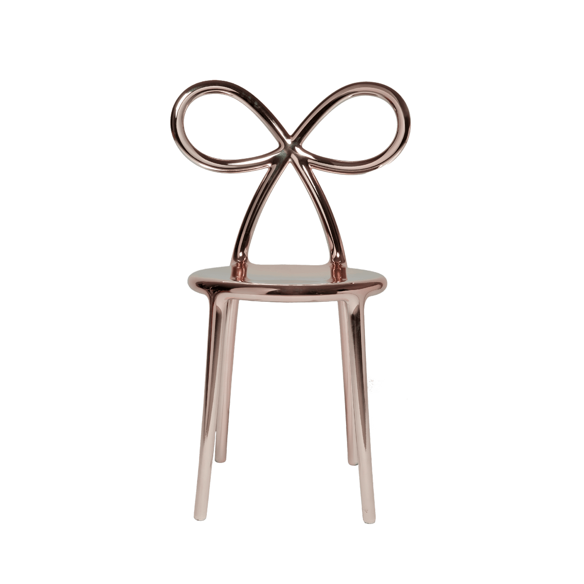 Krzesło RIBBON różowe złoto Qeeboo    Eye on Design