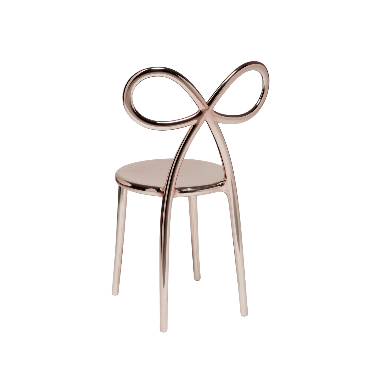 Zestaw krzeseł RIBBON różowy metal Qeeboo    Eye on Design