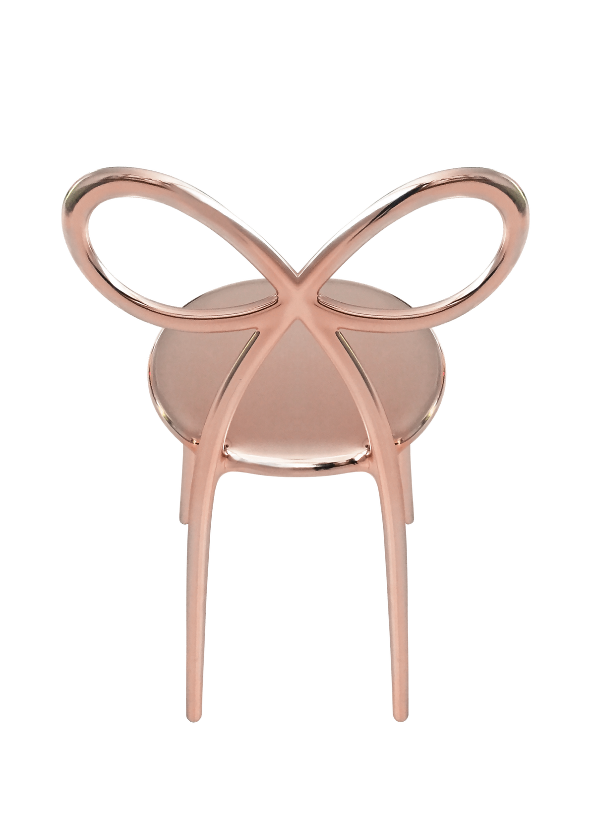 Zestaw krzeseł RIBBON różowy metal Qeeboo    Eye on Design