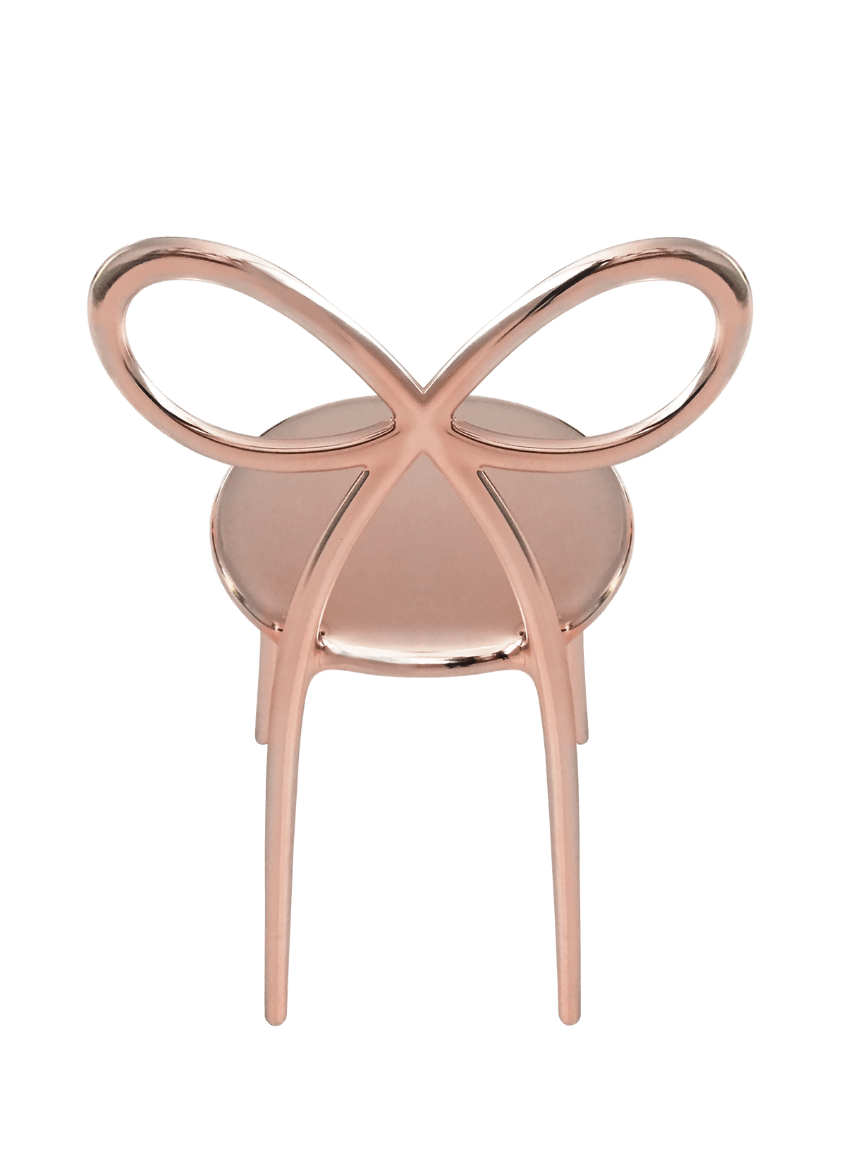 Krzesło RIBBON różowe złoto Qeeboo    Eye on Design