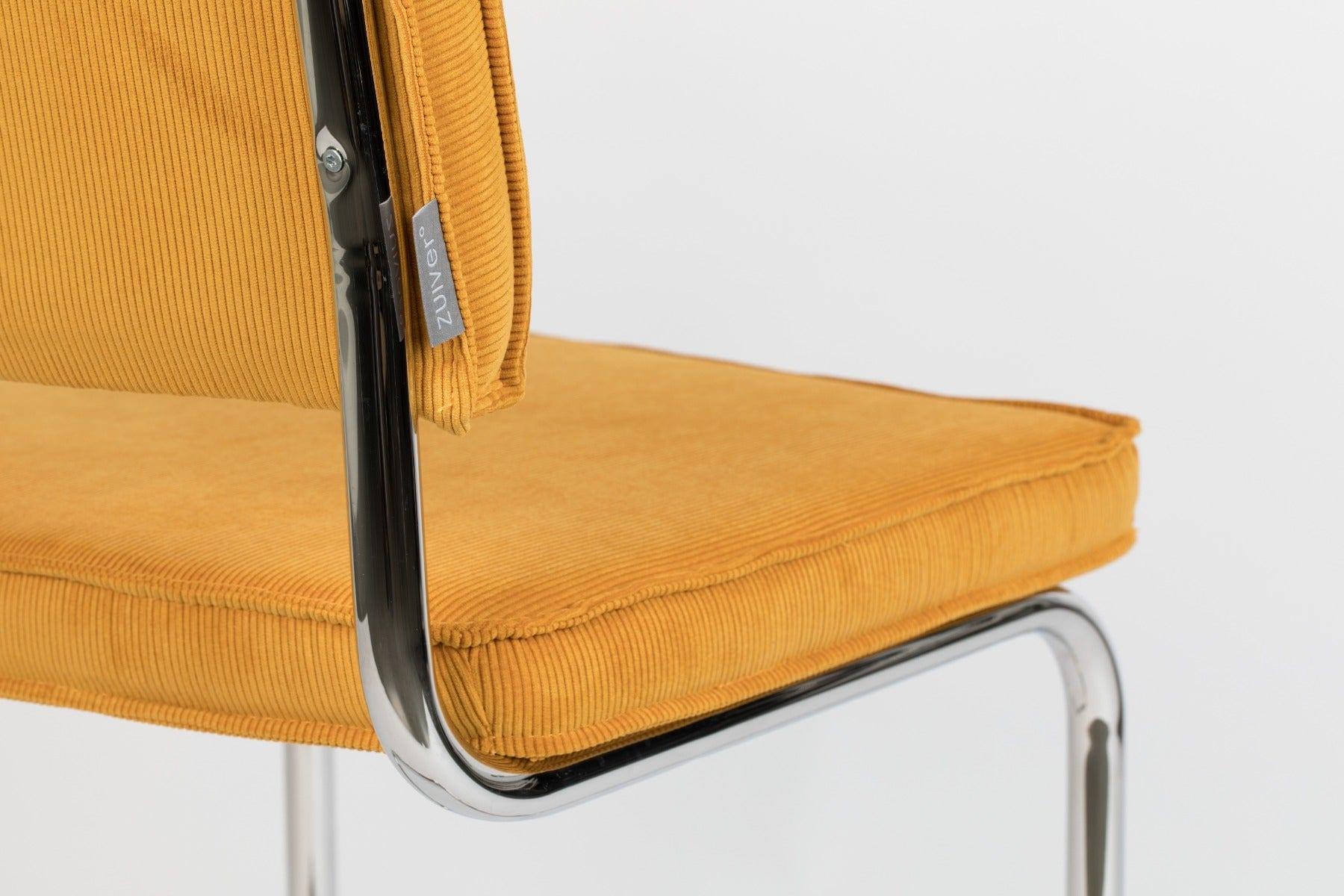 Krzesło RIDGE RIB żółty, Zuiver, Eye on Design