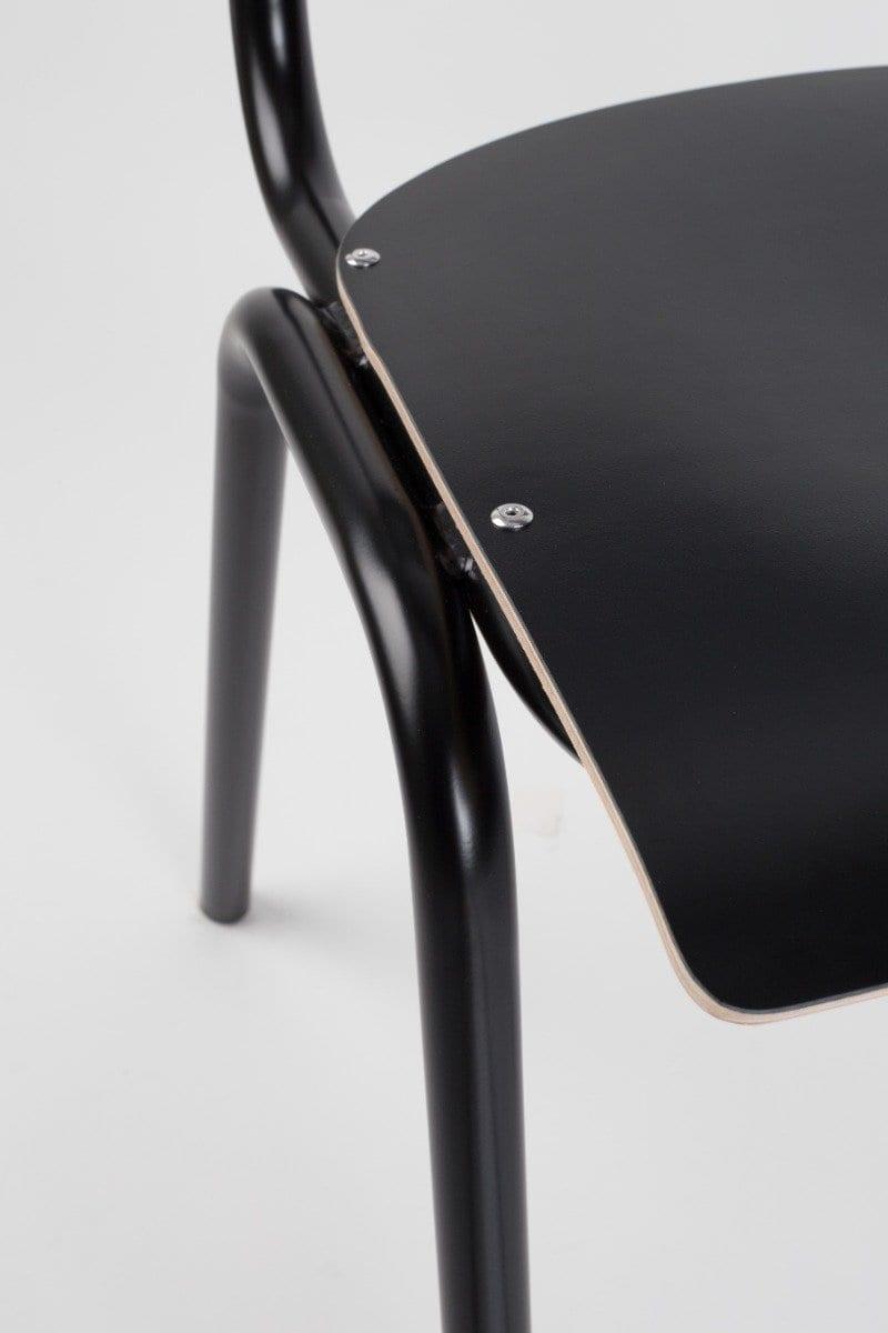 Krzesło BACK TO SCHOOL czarny, Zuiver, Eye on Design