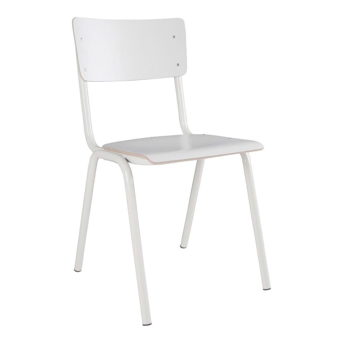 Krzesło BACK TO SCHOOL biały Zuiver    Eye on Design