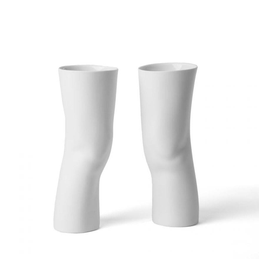 Zestaw porcelanowych wazonów ELLE biały, Seletti, Eye on Design