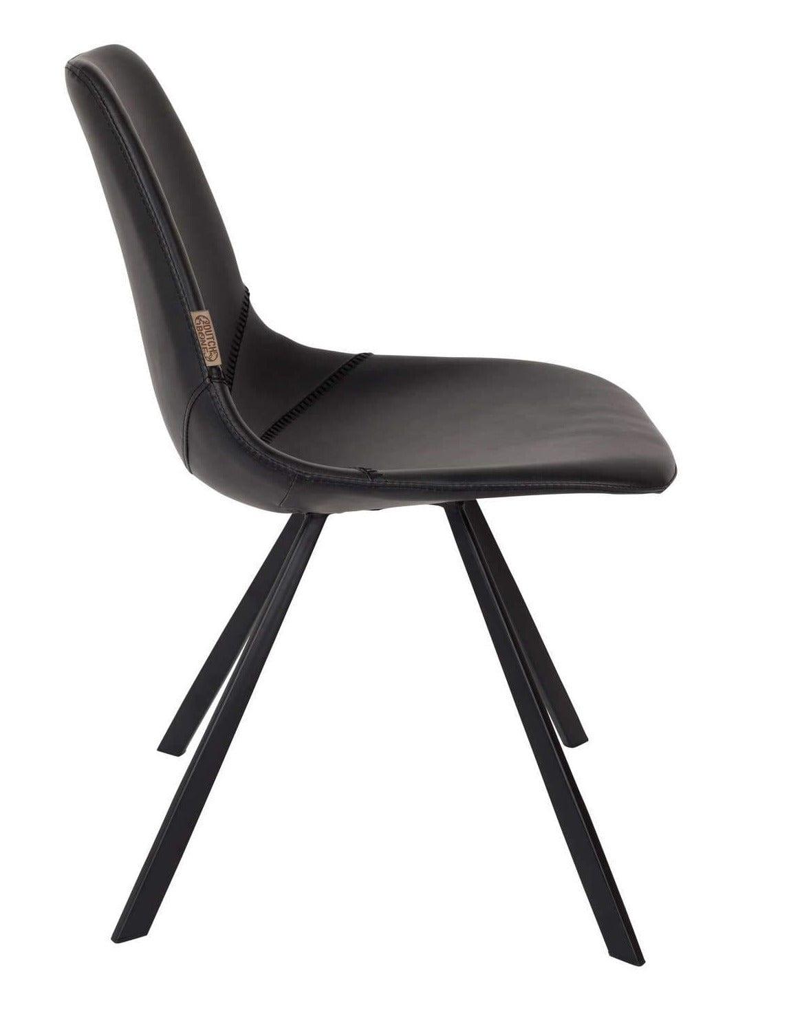 Krzesło FRANKY ekoskóra czarny Dutchbone    Eye on Design