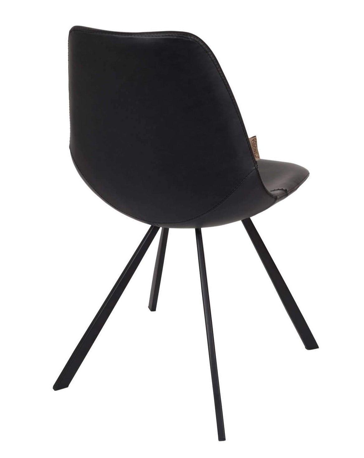 Krzesło FRANKY ekoskóra czarny Dutchbone    Eye on Design