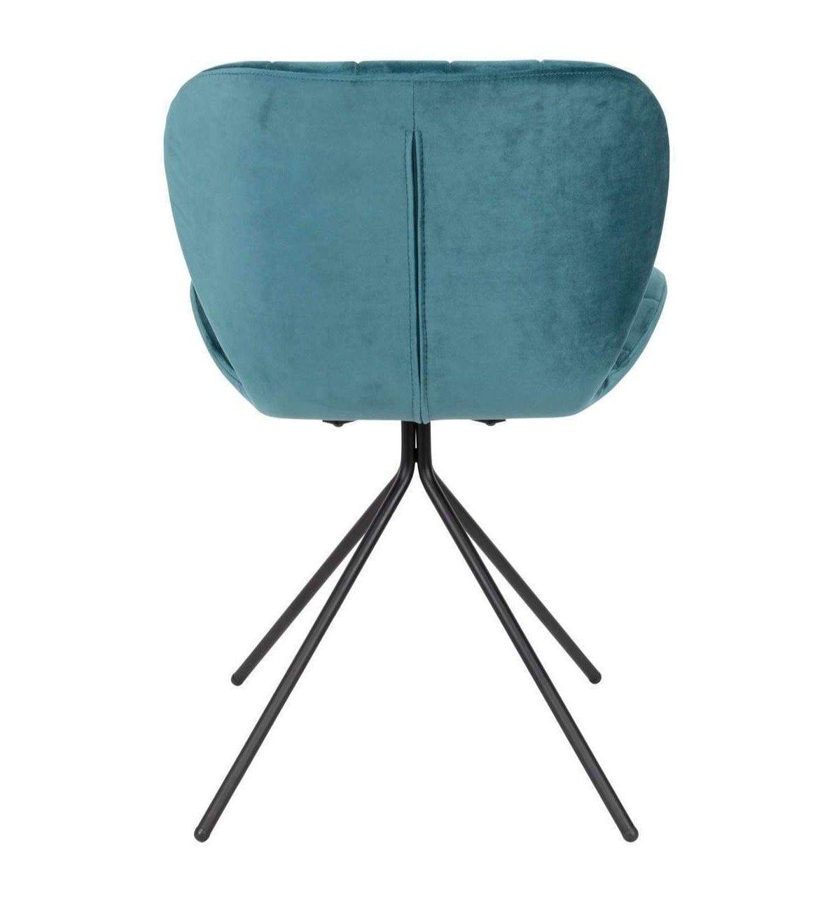 Krzesło OMG VELVET niebieski Zuiver    Eye on Design