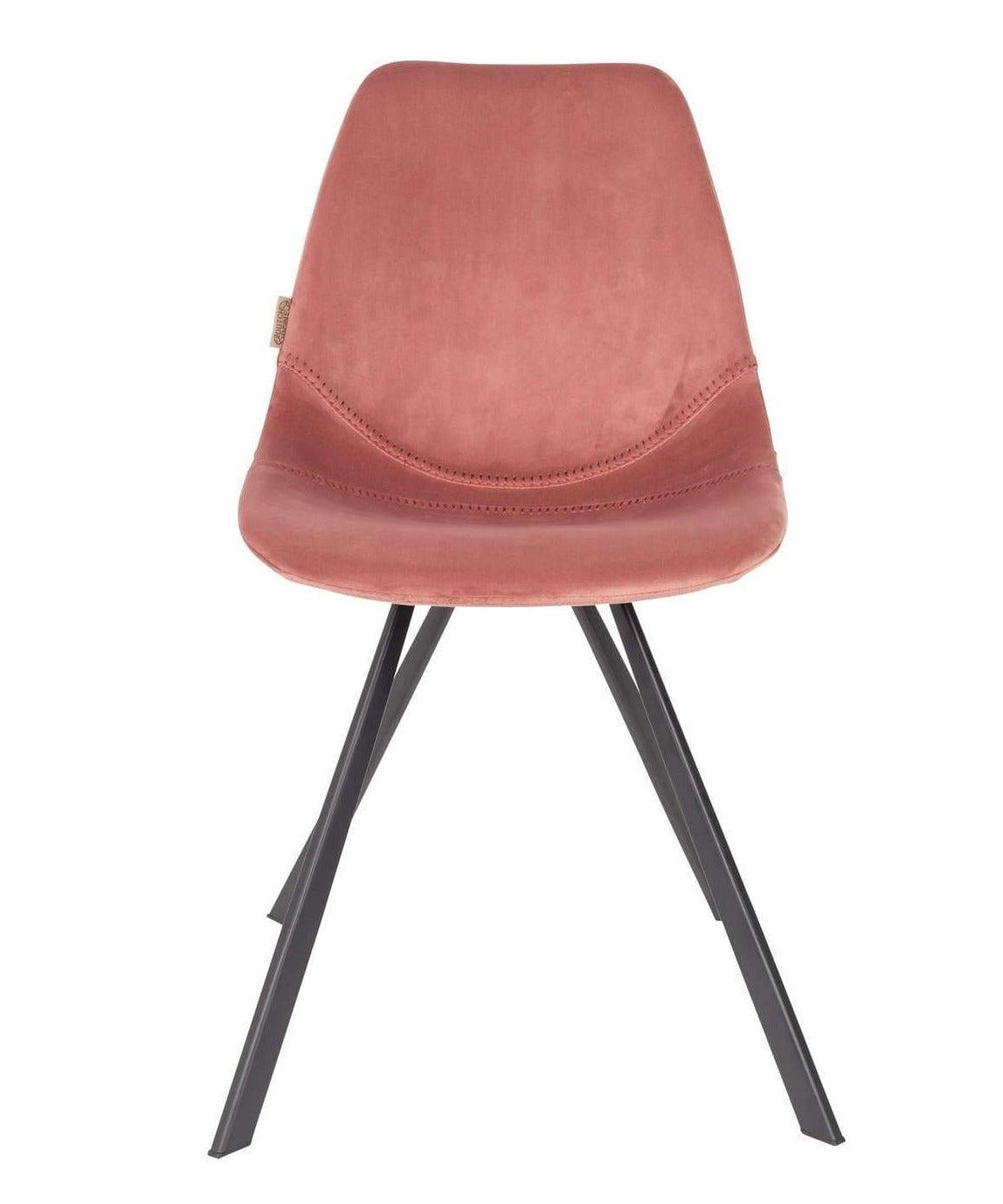 Krzesło FRANKY VELVET różowy, Dutchbone, Eye on Design