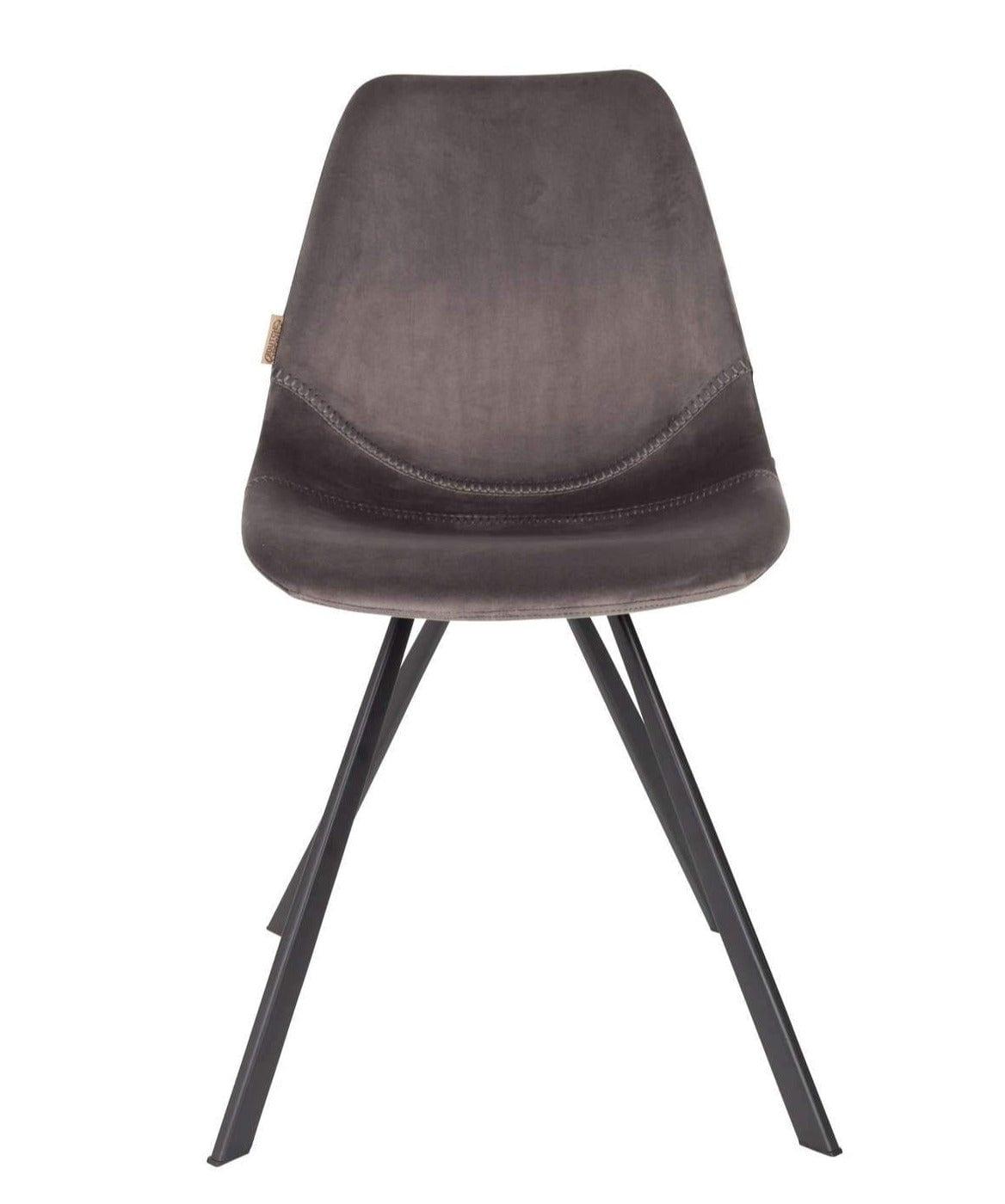 Krzesło FRANKY VELVET szary Dutchbone    Eye on Design