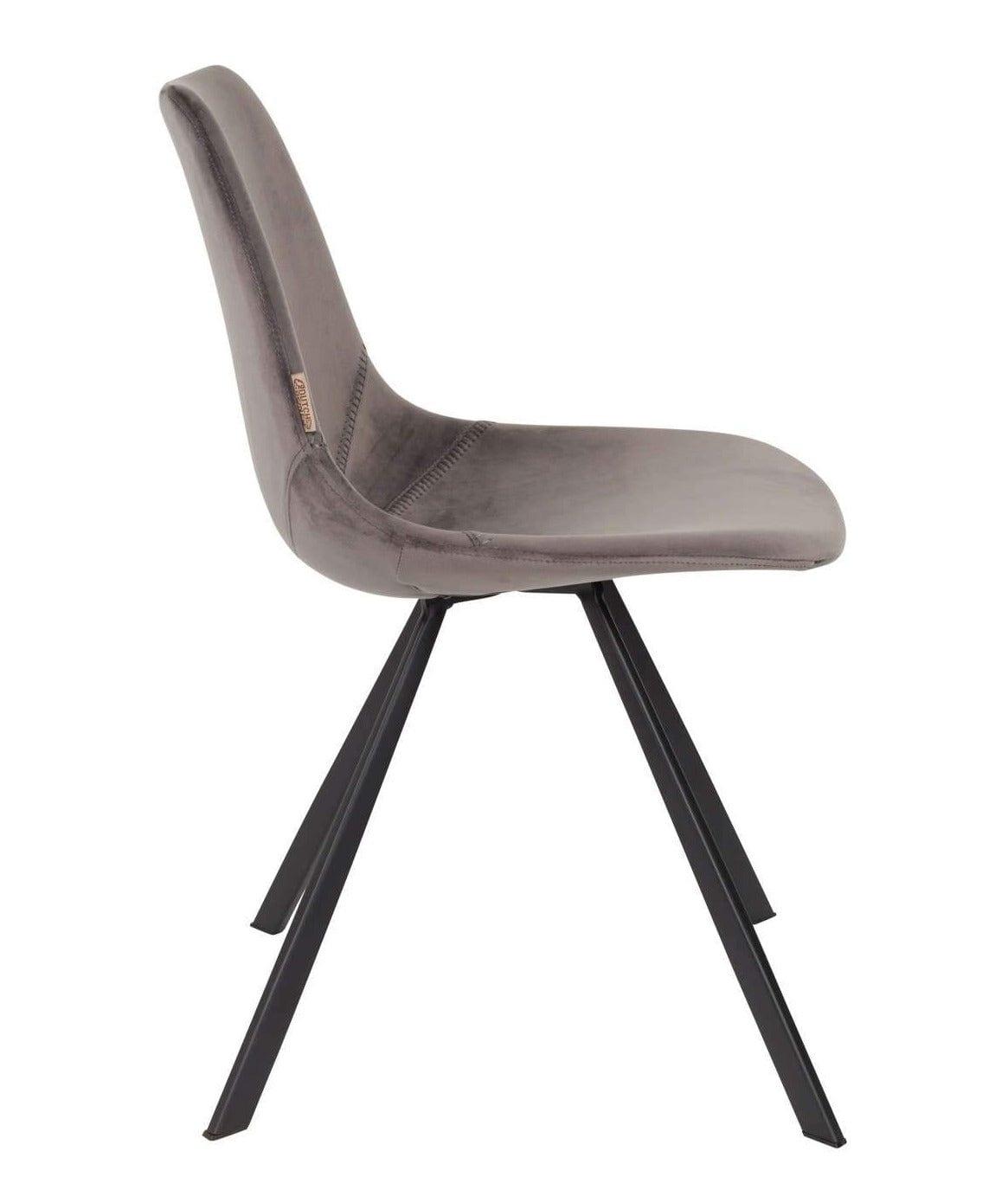 Krzesło FRANKY VELVET szary Dutchbone    Eye on Design