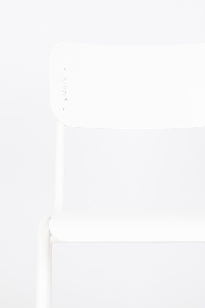Krzesło zewnętrzne BACK TO SCHOOL biały, Zuiver, Eye on Design