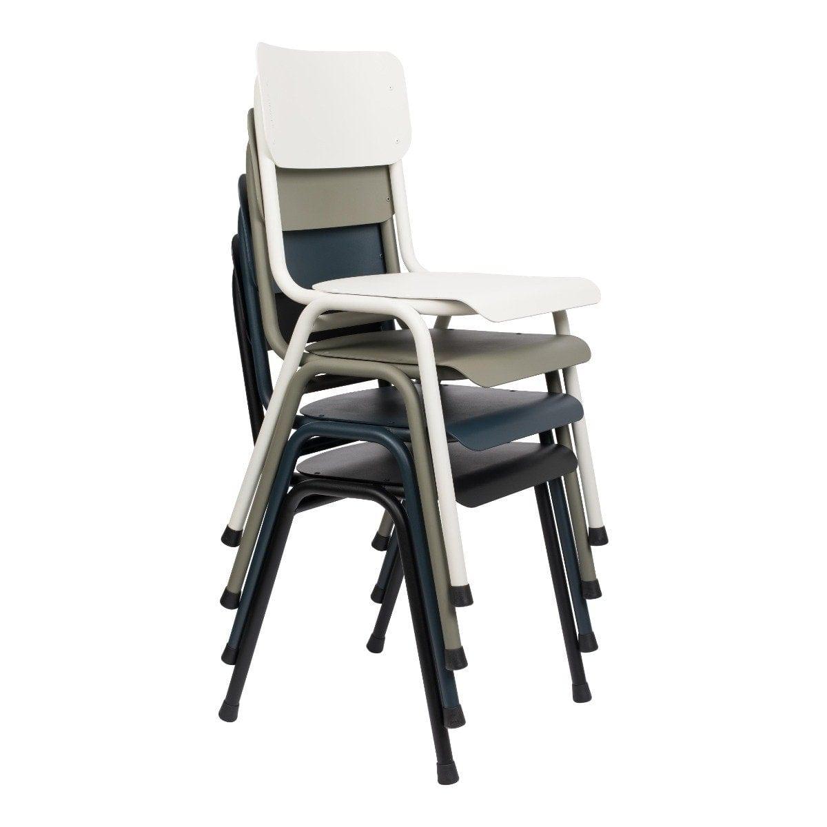 Krzesło zewnętrzne BACK TO SCHOOL oliwkowy, Zuiver, Eye on Design