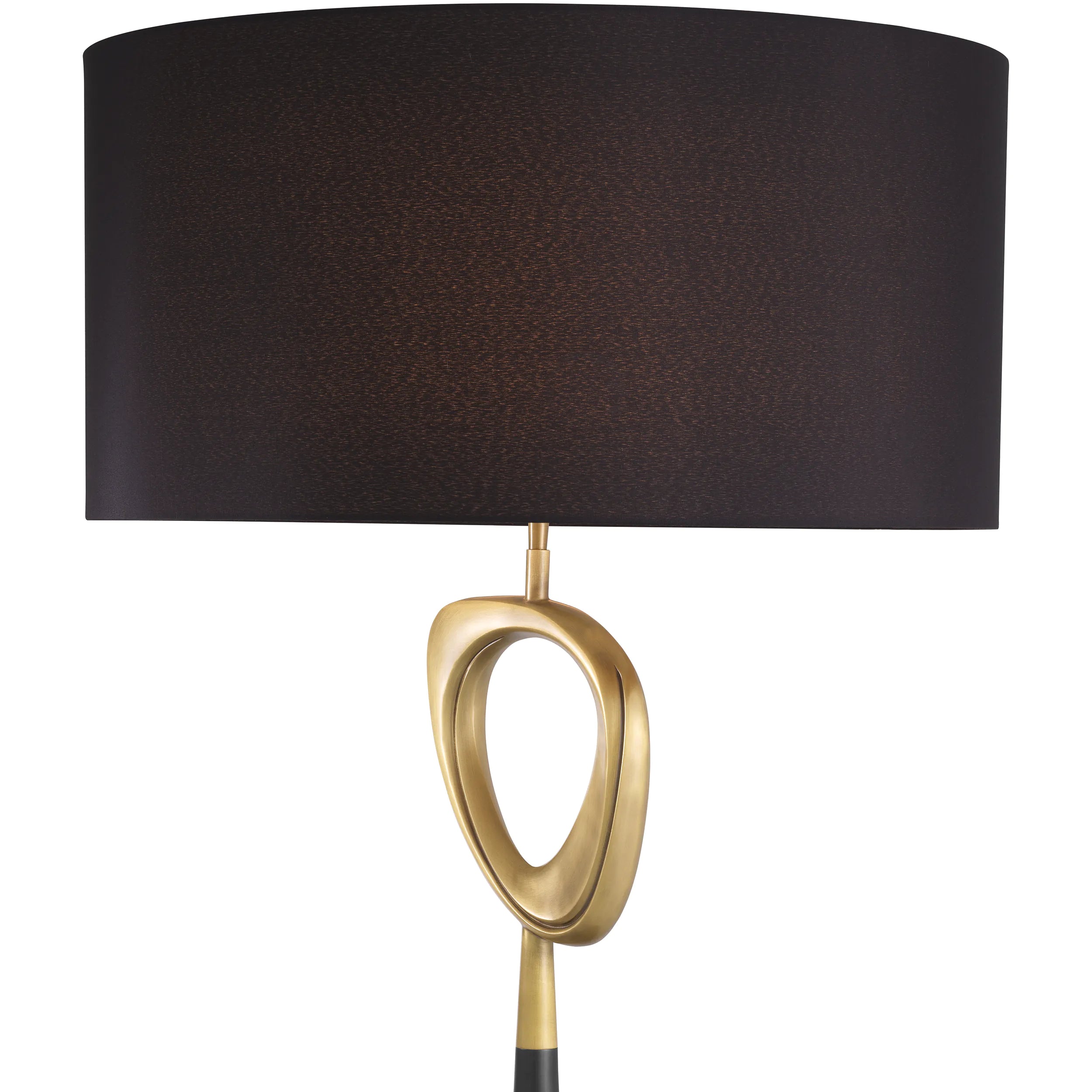 Lampa stołowa CELINE czarny z mosiężnym wykończeniem Eichholtz    Eye on Design