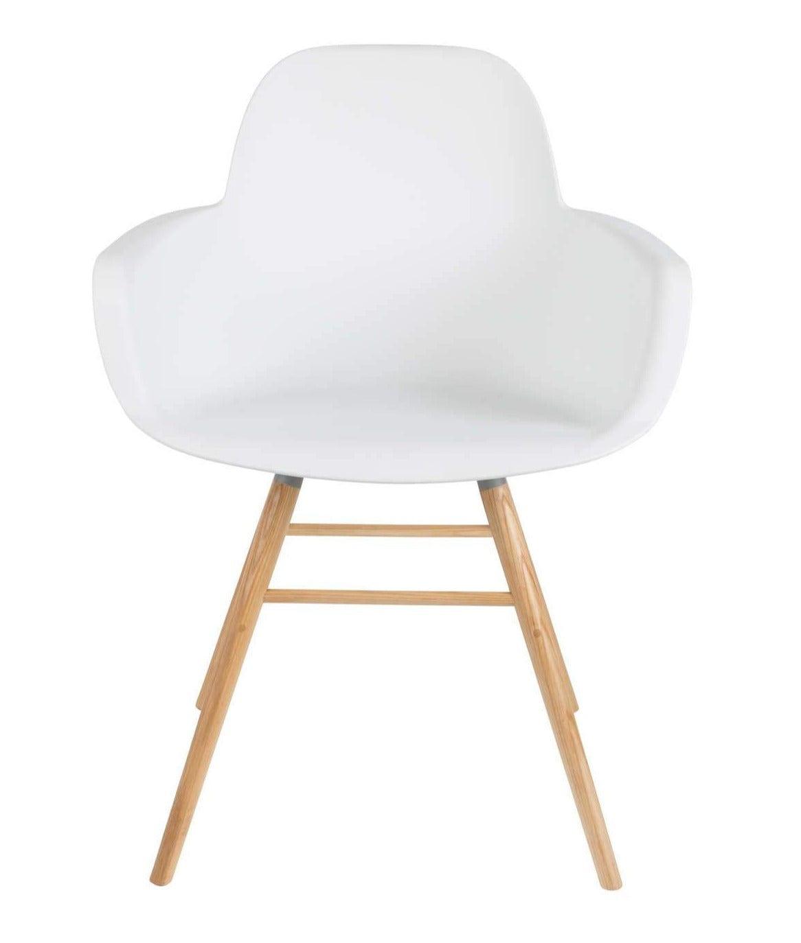 Krzesło z podłokietnikami ALBERT KUIP biały - Eye on Design