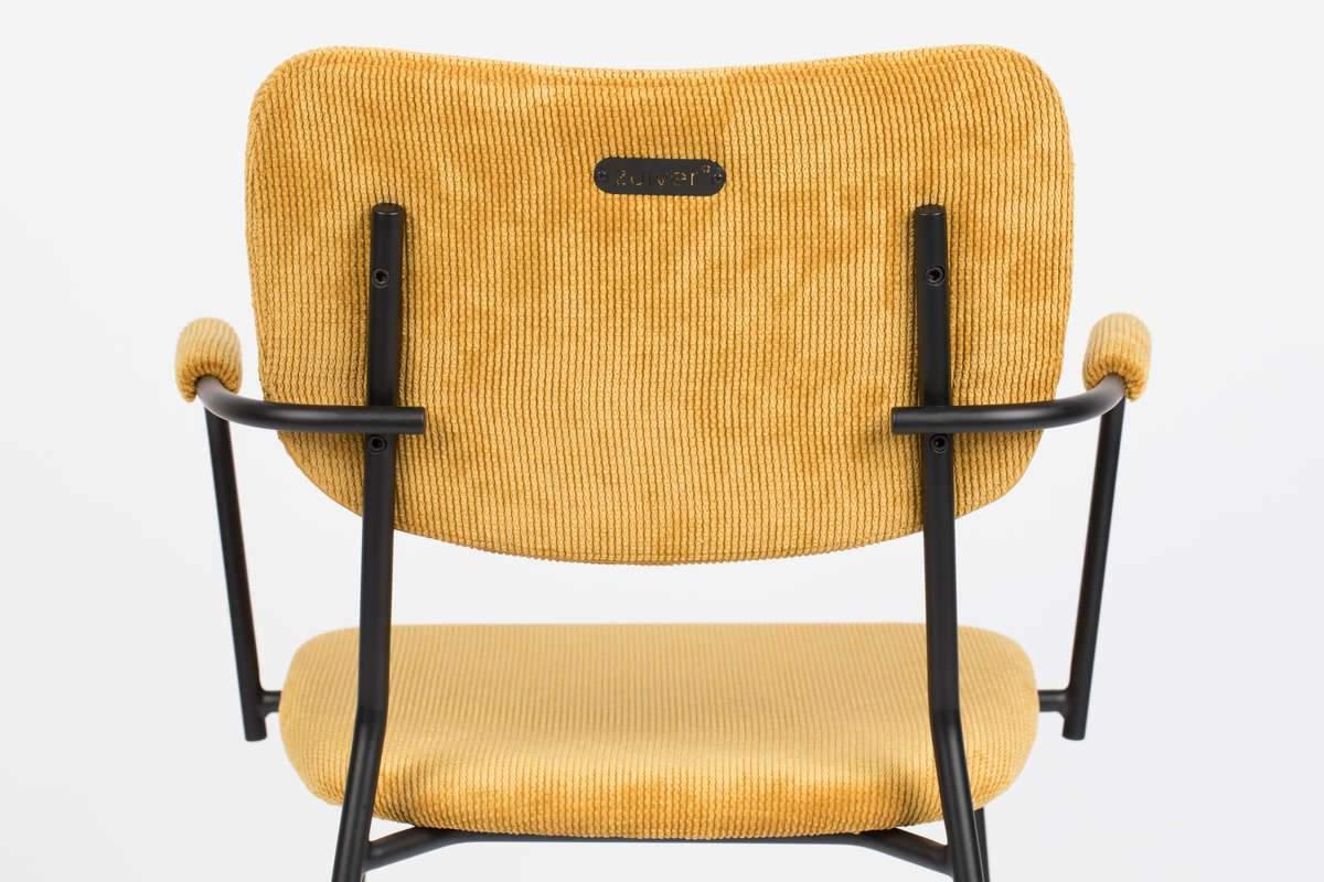 Krzesło z podłokietnikami BENSON musztardowy Zuiver    Eye on Design